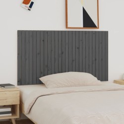 vidaXL Wand-Kopfteil Grau 166x3x90 cm Massivholz Kiefer