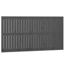 vidaXL Wand-Kopfteil Grau 166x3x90 cm Massivholz Kiefer