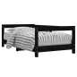 vidaXL Kinderbett Schwarz 70x140 cm Massivholz Kiefer vidaXL Kinderbett Schwarz 70x140 cm Massivholz Kiefer