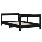 vidaXL Kinderbett Schwarz 70x140 cm Massivholz Kiefer vidaXL Kinderbett Schwarz 70x140 cm Massivholz Kiefer