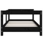 vidaXL Kinderbett Schwarz 70x140 cm Massivholz Kiefer vidaXL Kinderbett Schwarz 70x140 cm Massivholz Kiefer