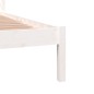vidaXL Massivholzbett Kiefer 140x190 cm Weiß vidaXL Massivholzbett Kiefer 140x190 cm Weiß