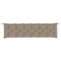 Gartenbank-Auflage Taupe 200x50x7 cm Oxford-Gewebe Gartenbank-Auflage Taupe 200x50x7 cm Oxford-Gewebe
