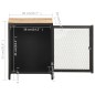 vidaXL Nachttisch 40x30x53 cm Raues Mango-Massivholz vidaXL Nachttisch 40x30x53 cm Raues Mango-Massivholz