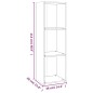 vidaXL Bücherschrank/TV-Schrank Braun Eichen-Optik 36x30x114 cm vidaXL Bücherschrank/TV-Schrank Braun Eichen-Optik 36x30x114 cm