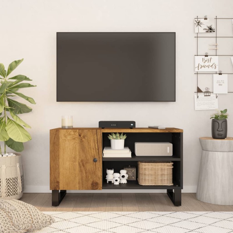 vidaXL TV-Schrank 80x33x46 cm Massivholz Mango & Holzwerkstoff vidaXL TV-Schrank 80x33x46 cm Massivholz Mango & Holzwerkstoff