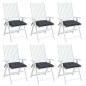 vidaXL Stuhlkissen 6 Stk. Anthrazit 40x40x7 cm Oxford-Gewebe vidaXL Stuhlkissen 6 Stk. Anthrazit 40x40x7 cm Oxford-Gewebe