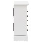 vidaXL Schmuckkasten mit Spiegel MDF 25 x 13,5 x 34 cm vidaXL Schmuckkasten mit Spiegel MDF 25 x 13,5 x 34 cm