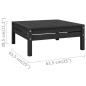 vidaXL 3-tlg. Garten-Lounge-Set Massivholz Kiefer Schwarz vidaXL 3-tlg. Garten-Lounge-Set Massivholz Kiefer Schwarz