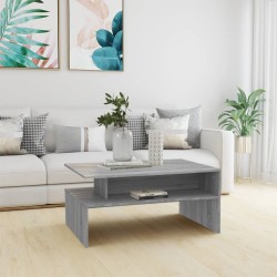 vidaXL Couchtisch Grau Sonoma 90x60x42,5 cm Holzwerkstoff