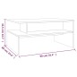 vidaXL Couchtisch Grau Sonoma 90x60x42,5 cm Holzwerkstoff vidaXL Couchtisch Grau Sonoma 90x60x42,5 cm Holzwerkstoff