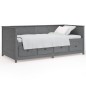 vidaXL Tagesbett Grau 75x190 cm Massivholz Kiefer vidaXL Tagesbett Grau 75x190 cm Massivholz Kiefer