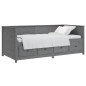 vidaXL Tagesbett Grau 75x190 cm Massivholz Kiefer vidaXL Tagesbett Grau 75x190 cm Massivholz Kiefer