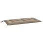 Gartenbank-Auflage Taupe 100x50x7 cm Oxford-Gewebe Gartenbank-Auflage Taupe 100x50x7 cm Oxford-Gewebe