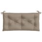 Gartenbank-Auflage Taupe 100x50x7 cm Oxford-Gewebe Gartenbank-Auflage Taupe 100x50x7 cm Oxford-Gewebe