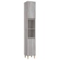 vidaXL Badschrank Grau Sonoma 30x30x190 cm Holzwerkstoff vidaXL Badschrank Grau Sonoma 30x30x190 cm Holzwerkstoff