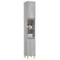 vidaXL Badschrank Grau Sonoma 30x30x190 cm Holzwerkstoff vidaXL Badschrank Grau Sonoma 30x30x190 cm Holzwerkstoff