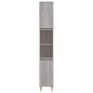 vidaXL Badschrank Grau Sonoma 30x30x190 cm Holzwerkstoff vidaXL Badschrank Grau Sonoma 30x30x190 cm Holzwerkstoff