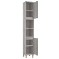 vidaXL Badschrank Grau Sonoma 30x30x190 cm Holzwerkstoff vidaXL Badschrank Grau Sonoma 30x30x190 cm Holzwerkstoff