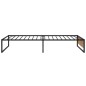 vidaXL Bettgestell Schwarz Metall 100x200 cm vidaXL Bettgestell Schwarz Metall 100x200 cm