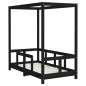 vidaXL Kinderbett Schwarz 70x140 cm Massivholz Kiefer vidaXL Kinderbett Schwarz 70x140 cm Massivholz Kiefer