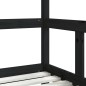 vidaXL Kinderbett Schwarz 70x140 cm Massivholz Kiefer vidaXL Kinderbett Schwarz 70x140 cm Massivholz Kiefer