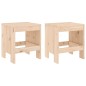 vidaXL Gartenhocker 2 Stk. 40x36x45 cm Massivholz Kiefer vidaXL Gartenhocker 2 Stk. 40x36x45 cm Massivholz Kiefer
