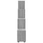 vidaXL Treppenregal Grau Sonoma 142 cm Holzwerkstoff vidaXL Treppenregal Grau Sonoma 142 cm Holzwerkstoff