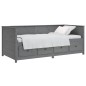 vidaXL Tagesbett Grau 90x200 cm Massivholz Kiefer vidaXL Tagesbett Grau 90x200 cm Massivholz Kiefer