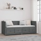 vidaXL Tagesbett Grau 90x200 cm Massivholz Kiefer vidaXL Tagesbett Grau 90x200 cm Massivholz Kiefer