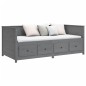 vidaXL Tagesbett Grau 90x200 cm Massivholz Kiefer vidaXL Tagesbett Grau 90x200 cm Massivholz Kiefer