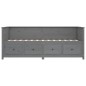 vidaXL Tagesbett Grau 90x200 cm Massivholz Kiefer vidaXL Tagesbett Grau 90x200 cm Massivholz Kiefer