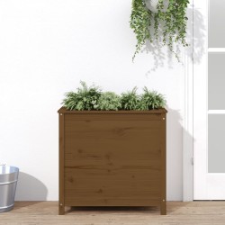 vidaXL Pflanzkübel Honigbraun 82,5x40x78 cm Massivholz Kiefer