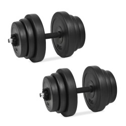 vidaXL Hantelset 18-tlg. 40 kg