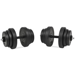 vidaXL Hantelset 18-tlg. 40 kg