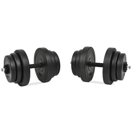 vidaXL Hantelset 18-tlg. 40 kg