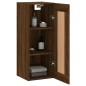 vidaXL Wandschrank Braun Eichen-Optik 34,5x34x90 cm Holzwerkstoff vidaXL Wandschrank Braun Eichen-Optik 34,5x34x90 cm Holzwerkstoff