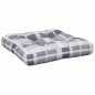 Palettenkissen Grau Karomuster 58x58x10 cm Stoff Palettenkissen Grau Karomuster 58x58x10 cm Stoff