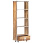 vidaXL Bücherregal 56x28x163 cm Raues Mango-Massivholz vidaXL Bücherregal 56x28x163 cm Raues Mango-Massivholz