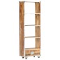 vidaXL Bücherregal 56x28x163 cm Raues Mango-Massivholz vidaXL Bücherregal 56x28x163 cm Raues Mango-Massivholz
