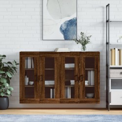 Wandschränke 2 Stk. Braun Eichen-Optik Holzwerkstoff