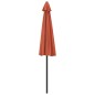 vidaXL Balkon-Sonnenschirm Alu-Mast Terrakotta 270x144x222cm Halbrund vidaXL Balkon-Sonnenschirm Alu-Mast Terrakotta 270x144x222cm Halbrund
