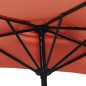 vidaXL Balkon-Sonnenschirm Alu-Mast Terrakotta 270x144x222cm Halbrund vidaXL Balkon-Sonnenschirm Alu-Mast Terrakotta 270x144x222cm Halbrund