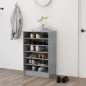 vidaXL Schuhschrank Betongrau 60x35x92 cm Holzwerkstoff vidaXL Schuhschrank Betongrau 60x35x92 cm Holzwerkstoff