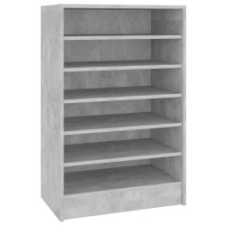 vidaXL Schuhschrank Betongrau 60x35x92 cm Holzwerkstoff