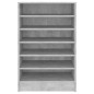 vidaXL Schuhschrank Betongrau 60x35x92 cm Holzwerkstoff vidaXL Schuhschrank Betongrau 60x35x92 cm Holzwerkstoff