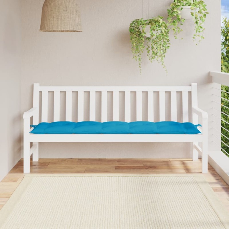 Gartenbank-Auflage Hellblau 180x50x7 cm Oxford-Gewebe Gartenbank-Auflage Hellblau 180x50x7 cm Oxford-Gewebe