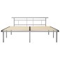 vidaXL Bettgestell Grau Metall 200x200 cm vidaXL Bettgestell Grau Metall 200x200 cm