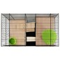 vidaXL Hamsterkäfig Grau 58x32x54 cm Polypropylen und Metall vidaXL Hamsterkäfig Grau 58x32x54 cm Polypropylen und Metall