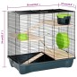 vidaXL Hamsterkäfig Grau 58x32x54 cm Polypropylen und Metall vidaXL Hamsterkäfig Grau 58x32x54 cm Polypropylen und Metall